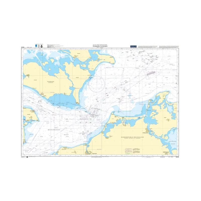 DHO - DE36 - nautical chart - Fehmarn to Rugen