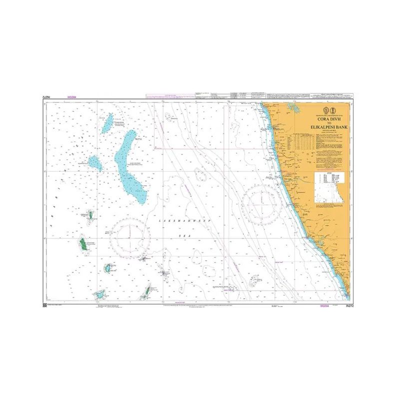 INHO - IN0272 - nautical chart - Cora Divh to Elikalpeni Bank