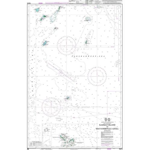 INHO - IN0273 - nautical chart - Kadmat Islands to Ihavandiffulu Atoll