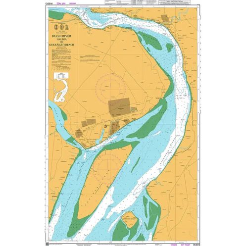 INHO - IN3013 - nautical chart - Haldia to Kukrahati Reach
