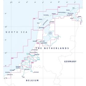 DHO - 1820 - nautical chart - IJsselmeer, Markermeer, Noordzeekanaal en IJsseldelta