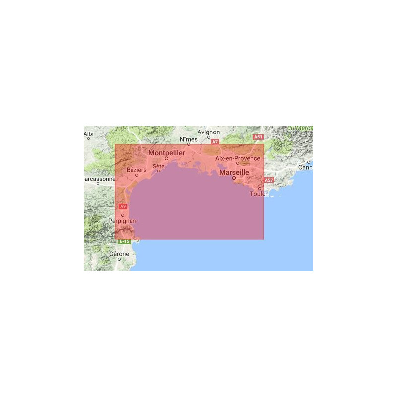 C-map M-EM-M072-MS Gulf of Lion