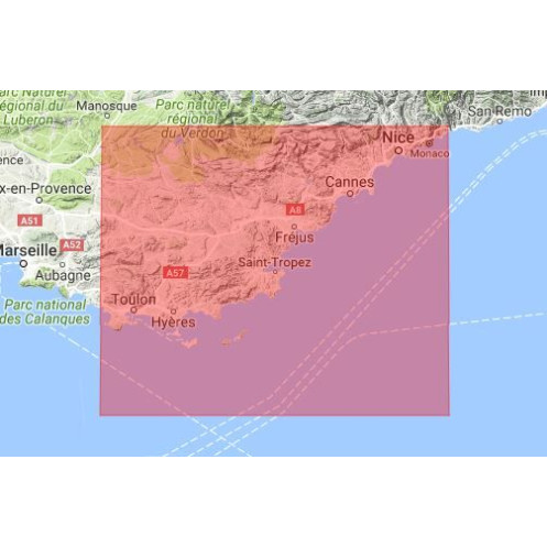 C-map M-EM-M073-MS France Mediterranean east