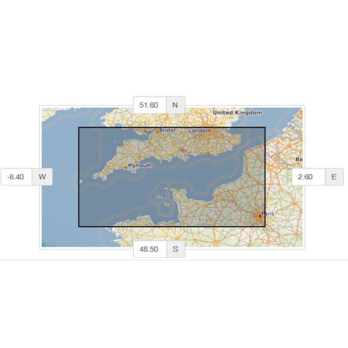 Shom - 8101-XG - Manchegrid General Map, Pub 2011