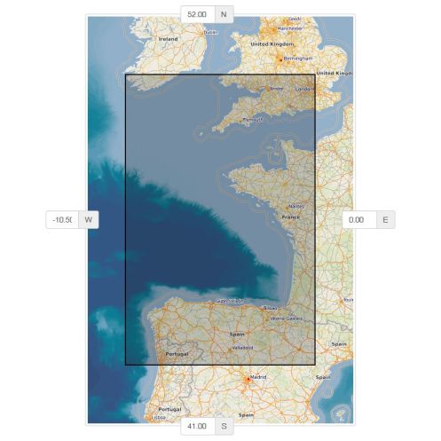 Shom - 7330ZSG - From Cherbourg to Hendaye - State Action at Sea in the Atlantic Maritime Zone