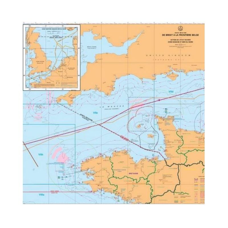 Shom - 8102-XG - Manchegrid carte partie ouest
