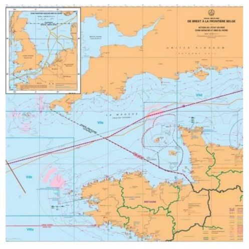 Shom - 8102-XG - Manchegrid carte partie ouest