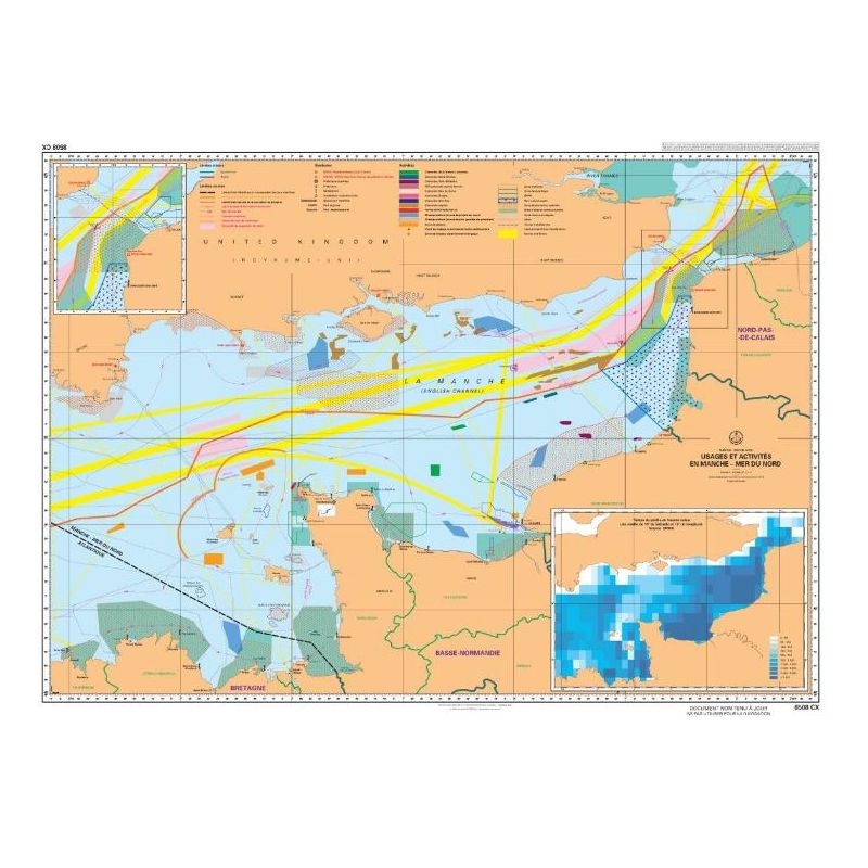 Shom - 8103-XG - Manchegrid chart, Eastern section