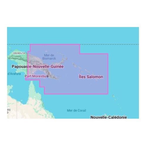 Carte marine Navionics - Platinum+ Regular NPAE025R - Papouasie Nouvelle-Guinée et îles Salomon