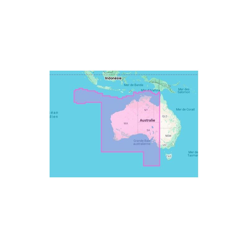 Carte marine Navionics - Navionics+ Large NAPC016L - Australie Ouest et Centre