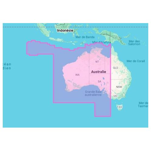 Nautical chart Navionics - Platinum+ Large NPPC016L - Australia, West and Central, inland and coastal waters