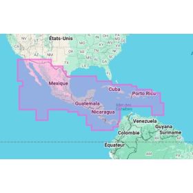 Carte marine Navionics - Navionics+ Regular NASA010R - Amérique Centrale et Caraïbes