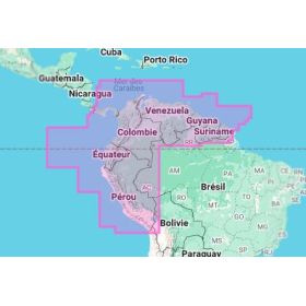 Carte marine Navionics - Platinum+ Regular NPSA011R - Nord de l'Amérique du Sud