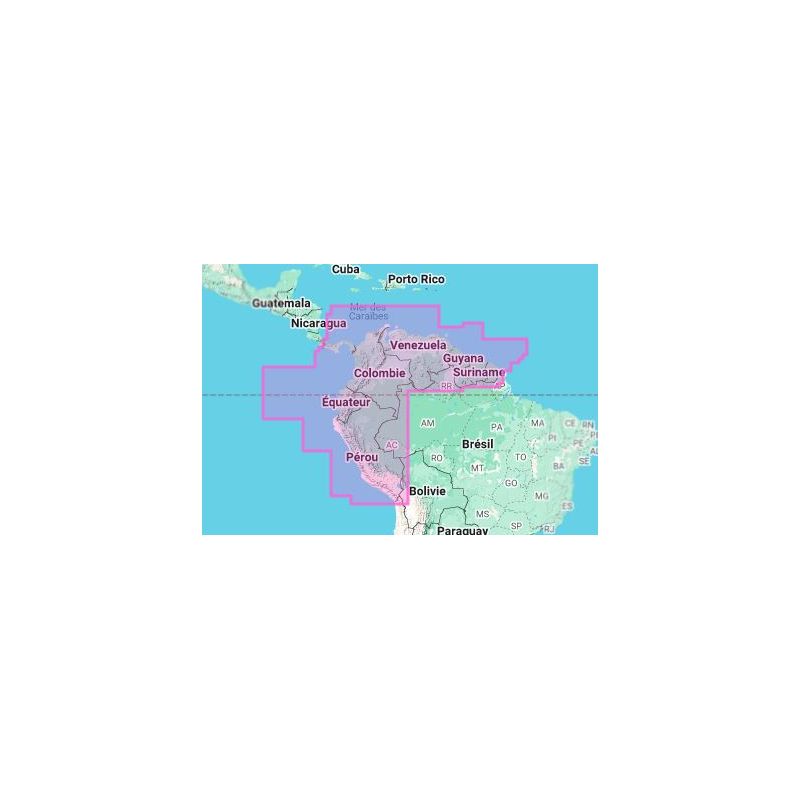 Nautical chart Navionics - Platinum+ Regular NPSA011R - North of South America