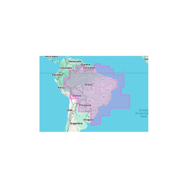Carte marine Navionics - Navionics+ Regular NASA012R - Brésil