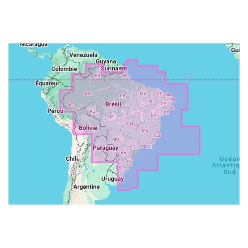 Carte marine Navionics - Navionics+ Regular NASA012R - Brésil