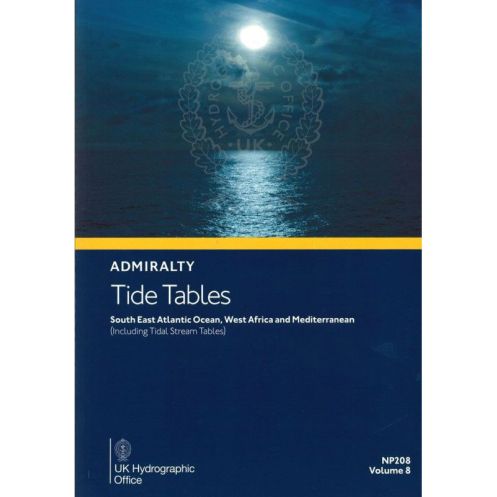 Admiralty - NP208 - Tide Tables Vol 8 South east Atlantic Ocean, West Africa and Mediterranean