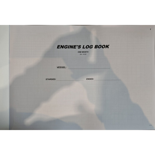 LJB - 8103E - Engineer log book one month 16 cyl 3 Gen. 3 Turbos A3