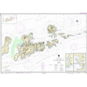 Nautical chart NOAA - 16471 - Atka Pass to Adak Strait - Three Arm Bay - Kanaga Bay - Chapel Roads and Chapel Cove