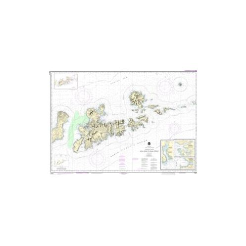 Nautical chart NOAA - 16471 - Atka Pass to Adak Strait - Three Arm Bay - Kanaga Bay - Chapel Roads and Chapel Cove