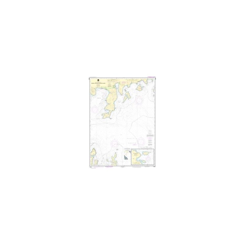 Carte marine NOAA - 16556 - De l'île Chiachi à l'île Nagai - Mouillage des îles Chiachi