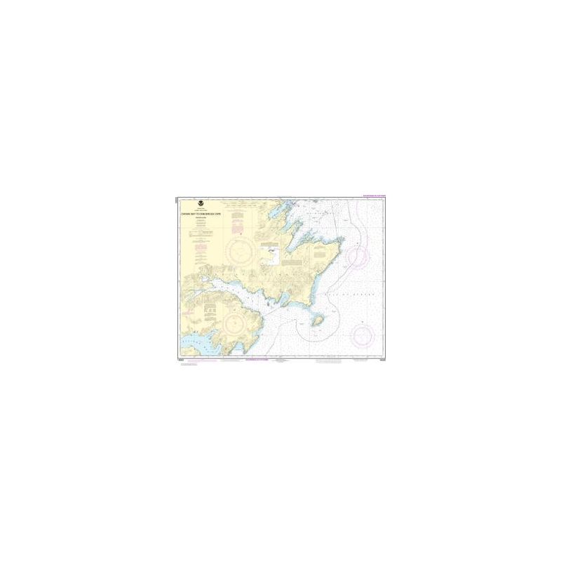 Carte marine NOAA - 16593 - De la baie Chiniak au cap Dangerous