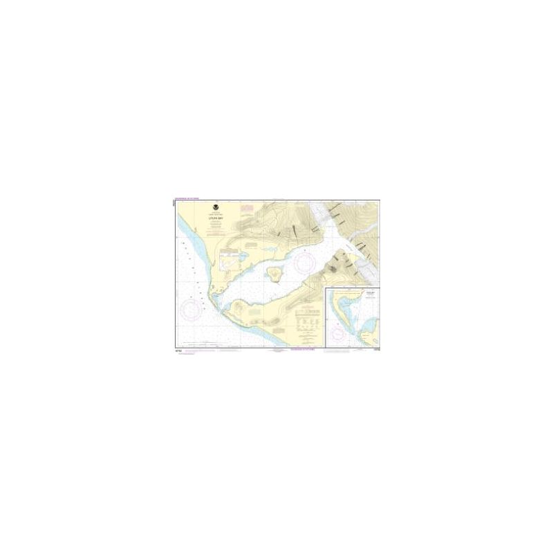 Carte marine NOAA - 16762 - Baie de Lituya - Entrée de la baie de Lituya