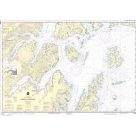 Carte marine NOAA - 16705 - Détroit du Prince-William - Partie ouest