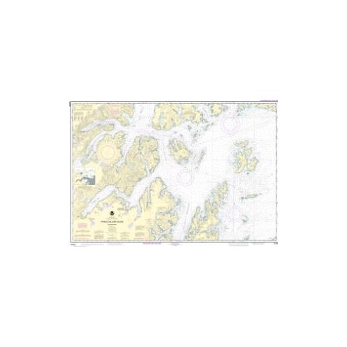 Carte marine NOAA - 16705 - Détroit du Prince-William - Partie ouest