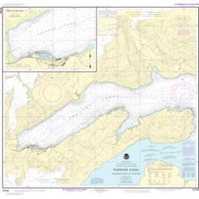 Nautical chart NOAA - 16706 - Passage Canal including Port of Whittier - Port of Whittier