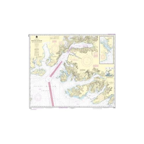 Carte marine NOAA - 16708 - Détroit du Prince-William - Port Fidalgo et bras de Valdez - Détroit de Tatitlek