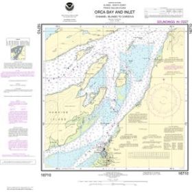 Nautical chart NOAA - 16710 - Orca Bay and lnlet-Channel lsland to Cordova