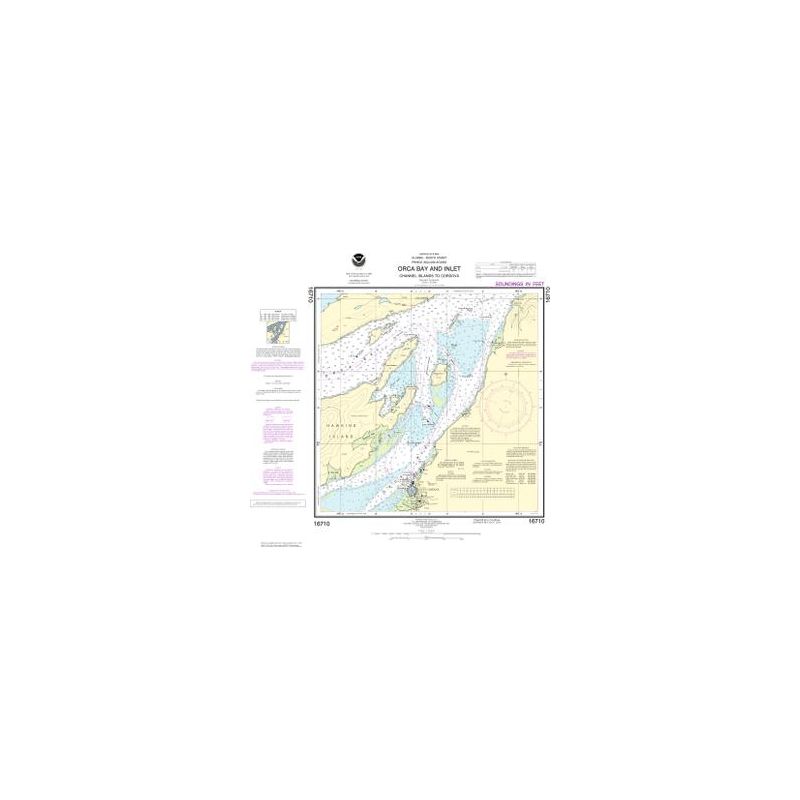 Nautical chart NOAA - 16710 - Orca Bay and lnlet-Channel lsland to Cordova