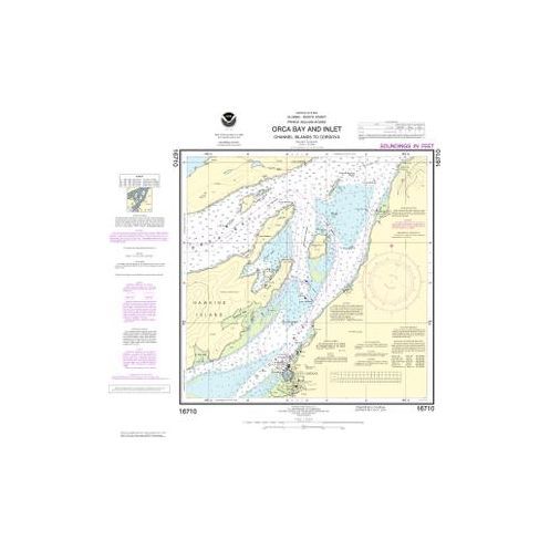 Nautical chart NOAA - 16710 - Orca Bay and lnlet-Channel lsland to Cordova
