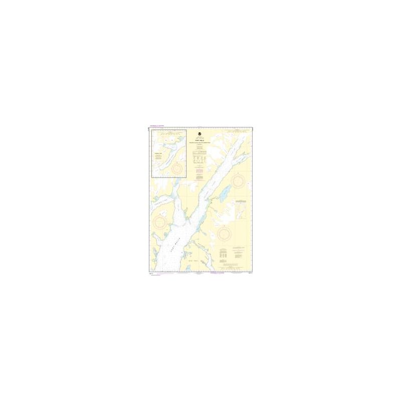 Carte marine NOAA - 16711 - Port Wells, y compris les fjords College et Harriman