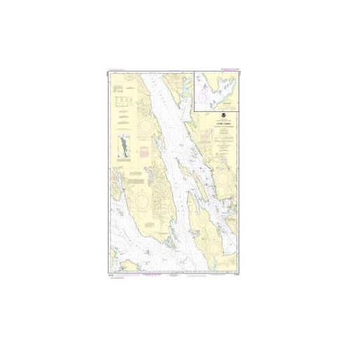 Carte marine NOAA - 17316 - Canal Lynn - Détroit d'Icy à Point Sherman - Baie Funter