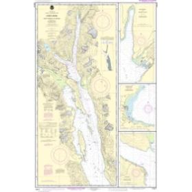 Carte marine NOAA - 17317 - Canal Lynn - Point Sherman à Skagway - Bras de mer Lutak - Baie Skagway et Nahku - Anse Portage -