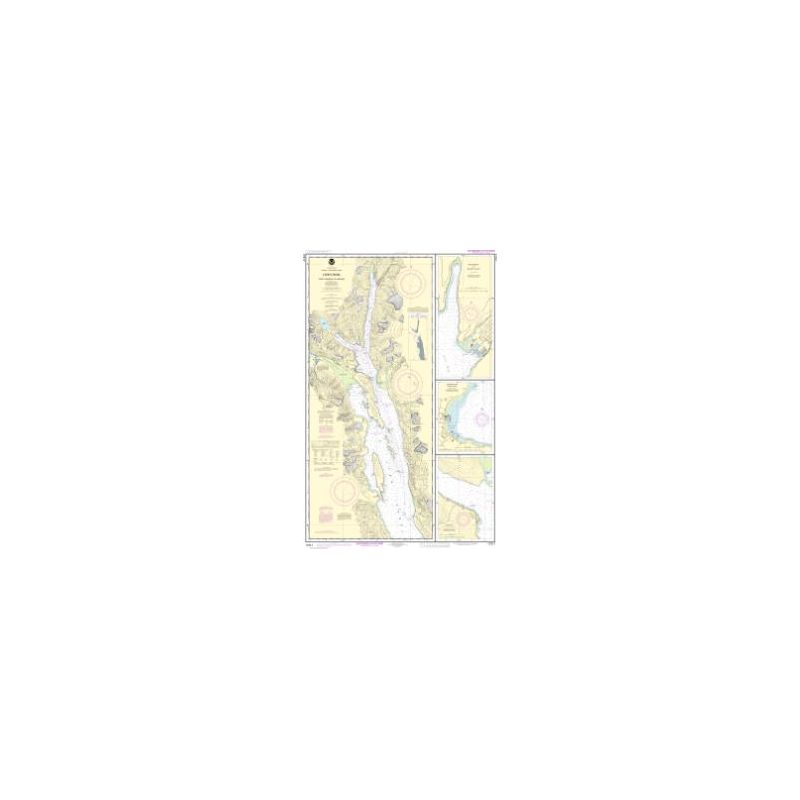 Nautical chart NOAA - 17317 - Lynn Canal-Point Sherman to Skagway - Lutak Inlet - Skagway and Nahku Bay - Portage Cove-Chilkoo