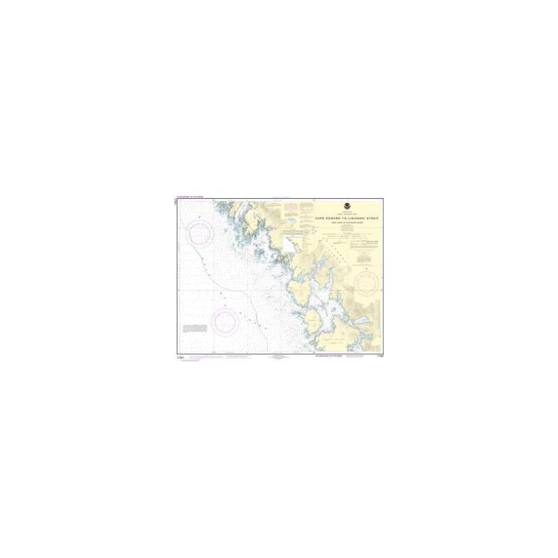 Nautical chart NOAA - 17321 - Cape Edward to Lisianski Strait