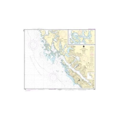 Carte marine NOAA - 17322 - Côte ouest de l'île Chichagof - Baie Khaz - Passage Elbow