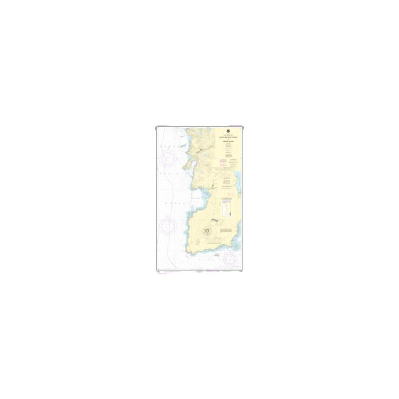 Carte marine NOAA - 17325 - Côtes sud et ouest de l'île Kruzof