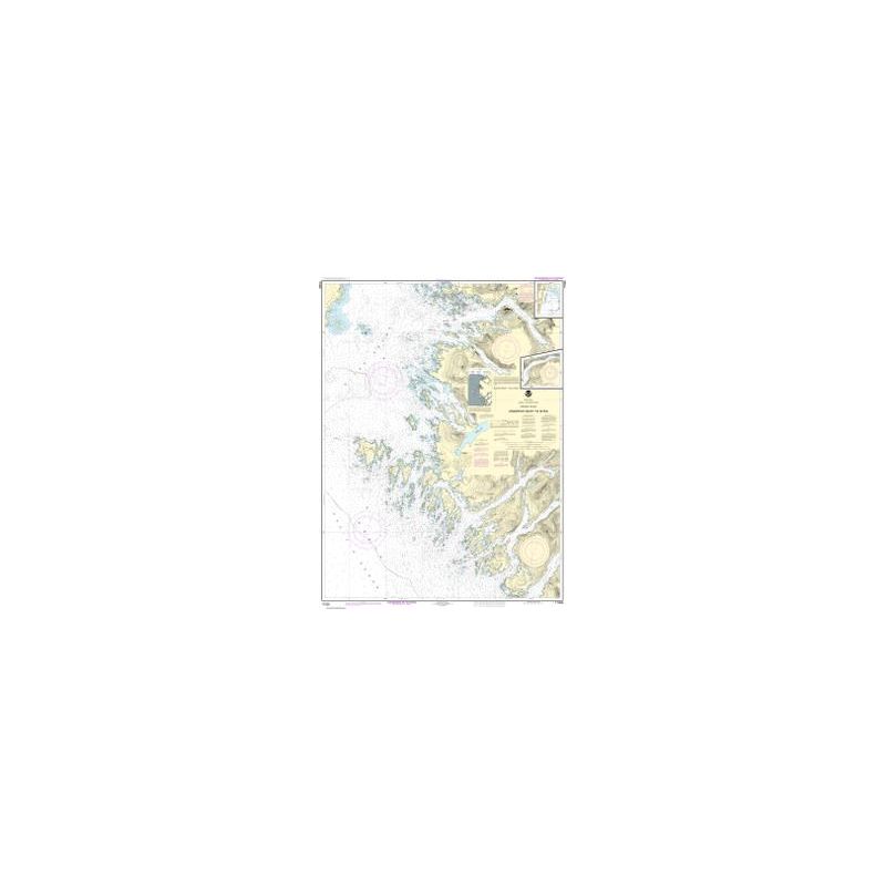 Carte marine NOAA - 17326 - De Crawfish Inlet à Sitka - Anse Sawmill