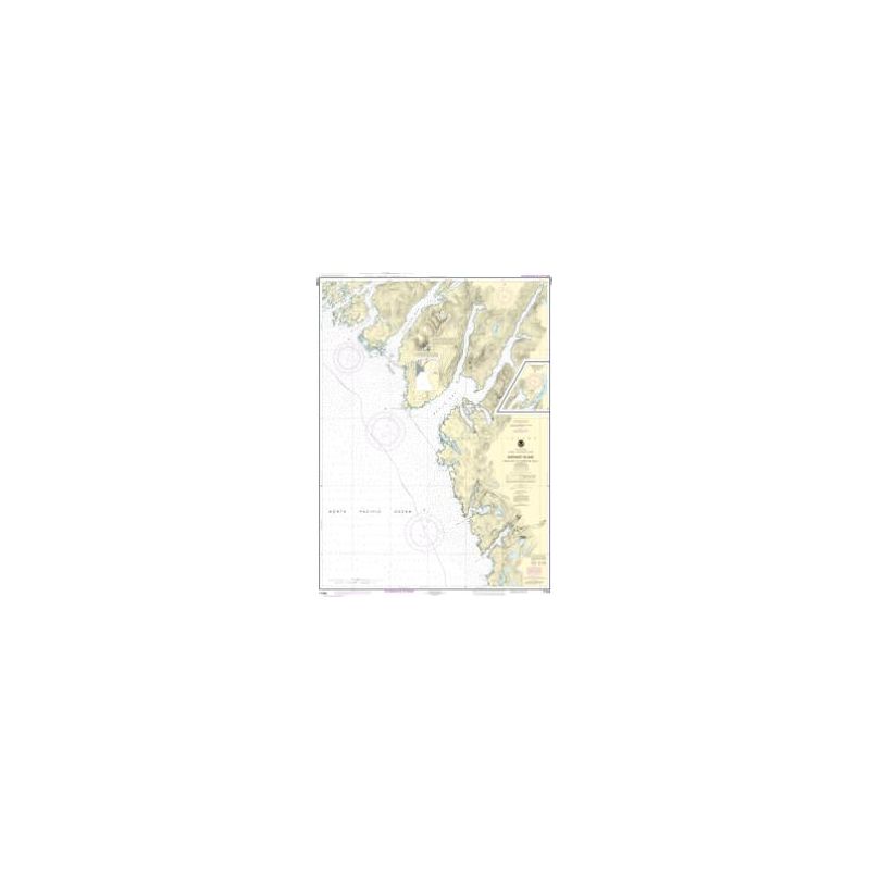 Carte marine NOAA - 17328 - Île Baranof - Baie Snipe à Crawfish Inlet