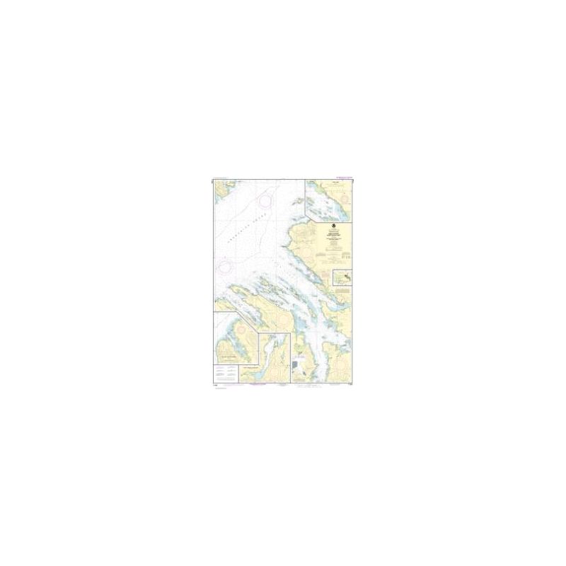Nautical chart NOAA - 17368 - Keku Strait-Northern Part including Saginaw and - Security Bays and Port Camden - Kake Inset