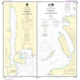 Carte marine NOAA - 17365 - Ports de Woewodski et d'Eliza - Baie Fanshaw et Passage Cleveland