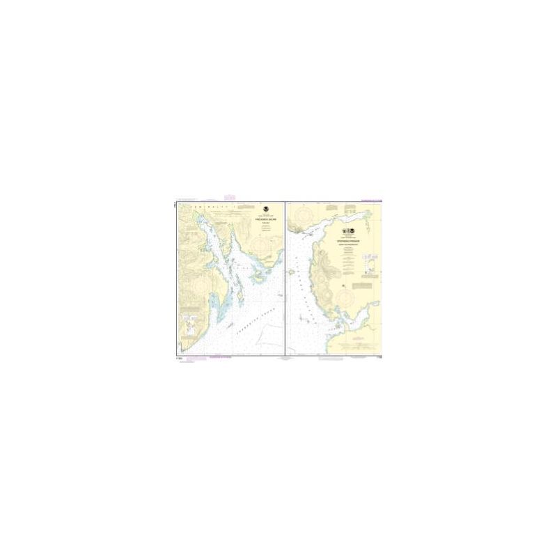 Carte marine NOAA - 17363 - Baie Pybus - Détroit de Frederick - Baies de Hobart et de Windham - Passage Stephens