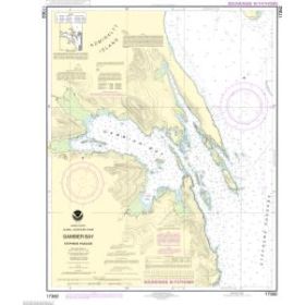 Carte marine NOAA - 17362 - Baie Gambier - Passage Stephens