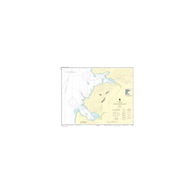 Nautical chart NOAA - 17341 - Baie Whitewater et baie Chaik, détroit de Chatham