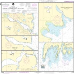 Nautical chart NOAA - 17336 - Ports du détroit de Chatham et de ses environs - Baie Gut - Détroit de Chatham - Baie Hoggatt - Dé