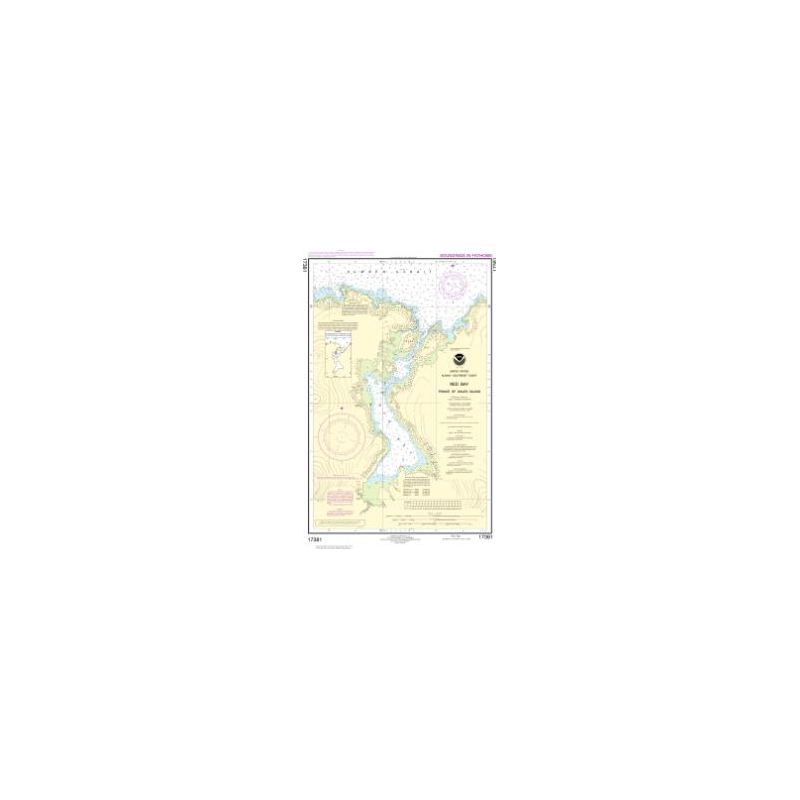 Carte marine NOAA - 17381 - Baie Red - Île du Prince-de-Galles
